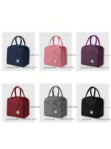 1pack Large-Capacity Insulated Lunch Tote Bag – Durable Oxford Cloth Exterior With Leakproof Thick Aluminum Foil Lining – Portable, Reusable Cooler Bag For Hot & Cold Food – Ideal For Work, School, Office, Travel, Picnics, And Outdoor Activities – Lightweight, Waterproof, Easy-To-Clean Thermal Lunchbox For Men, Women & Teens