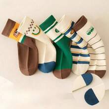 Children's Long Ankle Socks For Boys, Kit 12 Pairs, Ages 8 To 10, Fun And Comfortable - Nhiều màu - Xem 4