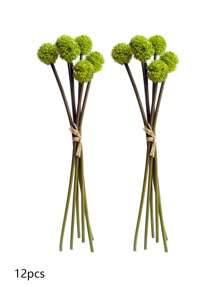 Artificial Dandelion Flower, Artificial Dandelion Flower Ball Plant, Artificial Ball Chrysanthemum, Plastic Flower Shrub Fake Grass Wedding Indoor Outdoor Home Garden Balcony Centerpiece Home Office Coffee House Party