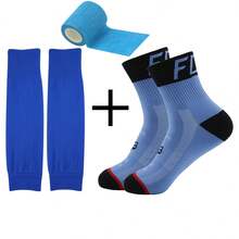 3pcs/Pack Thickened Mid-Calf Football Socks, Cushioned Sports Socks With Non-Slip Grip, Breathable For Running - Multicolor - View 13