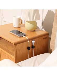 6pcs Magnetic Hooks, Data Cable Clips, Wire Storage, Strong Adhesive Square Punch-Free Cable Winding And Cable Organizer