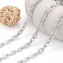 100cm Stainless Steel Oval Chain, Jewelry Making Chain Suitable For Men And Women - Oval Chain - View 1