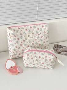 1buc/set Geantă de machiaj cu imprimeu drăguț Bunny&Bow Geantă cosmetică Geantă pentru machiaj Geantă pentru machiaj Organizator cosmetică Husă pentru machiaj Geantă pentru machiaj Geantă pentru îngrijirea pielii Fermoar Geantă de depozitare multifuncțională pentru îngrijirea pielii, cosmetice, perie, cremă de mâini, ruj, ulei de buze, monedă, articole mobile de machiaj, set de bijuterii, set de bijuterii Essentials Cruise Essentials Dorm Essentials Cadouri pentru prieteni Cadouri pentru profesori Cadouri pentru ziua de nastere Cadouri pentru domnisoara de onoare Cadouri pentru mama