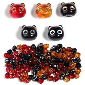 30pcs/Pack Acrylic Colorful Owl Shape Beads, DIY Jewelry Making Accessories