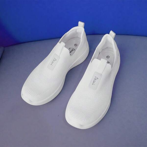DESAI New Slip-On Shoes For Women, Mother/Elderly, Summer Breathable Casual Soft Bottom Mesh Sports Shoes