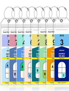 5Pcs Luggage Tag For Cruise Ship Essentials, Cruise Luggage Tag Holder, 3/2/1pc Clear Cruise Luggage Tags For All Cruise Lines Travel Essentials ,For Travel Backpack Luggage Suitcase Travel Gear ,Back To School Workout School Supplies, Holiday Camping Holiday Essentials, Vacation Accessories Suitcase Tag - Multicolor - View 2