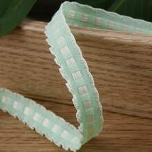 蕾丝格子丝带，手工DIY蝴蝶结发夹，饰品，衣服，鞋子，帽子，花束包装丝带 - 彩色 - 查看 7