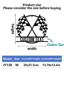 1pc Personalized Black & White Checkered Racing Flag - Custom Name, Home Decor Art Piece, Suitable For Race Car Party Decoration, Sports Event Decoration, Racing Themed Party, Birthday Party, Ideal Personalized Gift For Friends, Family, Dad, Mom, Room Decoration, Bedroom Decor, Home Decor, Wall Art - Black - View 13