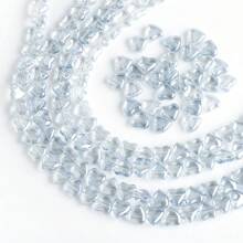 50pcs 8mm Side Drilled Glass Heart/Butterfly Beads For DIY Jewelry Making, Can Be Used For Necklaces, Bracelets, Earrings, Belts, Headpieces, Shoes, Phone And Key Chains, Etc.