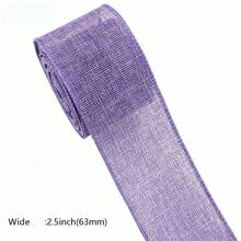 1 Stück lila Schmetterling Kropfband mit Drahtrandschleife Stirnband, DIY Bastel-Nähgeschenk-Verpackung Kunstleinenbandage