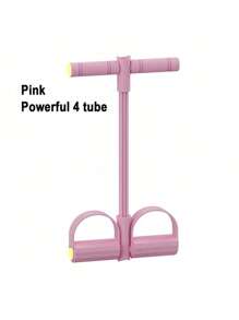 1 pieza, Cuerda de tensión multifuncional, Tirador de pedal elástico de 4 tubos, Cuerda de tensión de látex natural, Equipo de fitness, Adecuado para estiramientos abdominales/cintura/brazos/piernas y entrenamiento de pérdida de peso, Accesorios de gimnasio