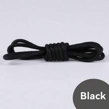 适用于正装鞋和靴子的蜡质圆形靴带 | 男女款优质细圆形鞋带，完美适用于牛津鞋、德比鞋、靴子和工作靴，时尚的黑色、白色和棕色