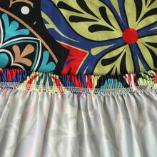 1/4/6 piezas Funda elástica estampada para silla de oficina, funda universal para silla giratoria de ordenador, funda de silla con estilo bohemio, desmontable y lavable, a prueba de polvo, adecuada para decoración del hogar y la oficina - Rosa Roja - Ver 4