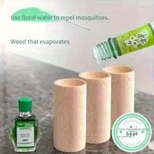 3 pièces de bois volatil de fleur de hêtre, diffuseur d'arôme en bois, convient pour la maison et le bureau - amplificateur de parfum portable, utilisé pour la penderie et la décoration de la table de chevet, avec cadeaux de fête universels, convient pour Noël, Halloween, Fête des Mères.