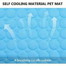 Almohadilla de enfriamiento de lujo de verano para conejos, hámsters y ratones - Muy transpirable, autoenfrianfre, lavable, duradera - Azul, rosa, opciones de almohadilla para dormir de mascotas con almohadilla de hielo