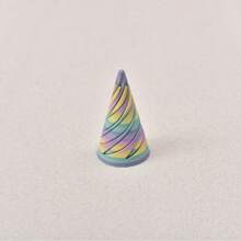 1 3D Printed Spiral Cone Christmas Tree Decoration Made Of Plastic Material, Suitable For Desktop Decoration In Vacation Homes And Offices, Suitable For Thanksgiving, Birthdays, Valentine's Day, Christmas, Bridal Parties, Bars And Adult Parties, Weddings, Spring, Halloween, Christmas