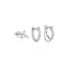 3Pcs Silver Earrings Sterling Silver Jewelry Flower Earring For Women Vintage Stud Earring Piercing Gift For Mom Bridal Jewelry Fine Jewelry