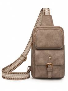 Brand Super Quality Crossbody Bag For Women Women's Shoulder Bag Brand Diagonal Cross Bag Leather Casual Designer Phone Handbag - Khaki - View 3