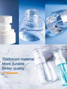 3 Pieces Set - Ultra-Fine Mist Spray Bottle, Small Spray Bottle Alcohol Atomizer, Three Sizes (30ml/60ml/100ml) There Is Always One Suitable For You, Reusable Fine Mist Spray For Cleaning, Spraying, Makeup And Skin Care, Light Beige Care, Fragrance-Free Nourishment - Multiple Colors - Travel Accessories