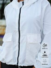 Waterproof Windbreaker Jacket – Stylish Protection In Any Weather – Mother's Day - 白色 - 查看 3