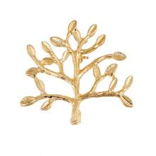 قطعة واحدة دبوس إبره من شكل شجرة الحياة بتصميم بسيط، مناسب للملابس الرجالية والنسائية في اليومية والكاجوال والكارديجان وكليب خصر السراويل قابل للتعديل، هدية اكسسوار