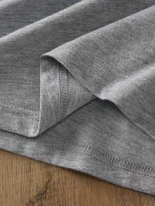 تي شيرت نسائي كاجوال أحادي اللون بياقة دائرية وأكمام قصيرة، مناسب للصيف والعطلات الشاطئية