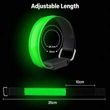 Fluorescent Bracelet 3-Speed Temperature Mode Adjustable Suitable For Night Cycling Walking Running Fitness Sports Accessories