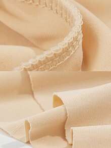 سروال ضيق بخصر عالٍ وبطانة شكلية سلسة للنساء، للتحكم في البطن، مكافحة احتكاك الفخذين، للرفع، مناسب للرياضة والارتداء اليومي الصيفي، إكسسوارات الصالة الرياضية - لون مشمشي - مشاهدة 3