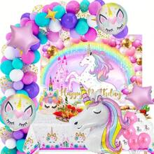 Set de 5 globos de papel de aluminio con forma de estrella en color rosa, combinación de globos con tema de unicornio, adecuado para fiesta de cumpleaños, actividades principales, decoración de boda romántica, eventos con tema de campus y decoración de celebración de aniversario