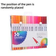 Kit de Caneta de Ponta Dupla para Lettering Profissional com 80-120 Cores - Ponta de Pincel 1-5mm e Ponta Fina 0,4mm, Tinta à Base de Álcool de Alta Cobertura (Não Mancha o Papel), Certificado ASTM D-4236 - Frete Grátis de Volta às Aulas - Multicolorido - Visão 5