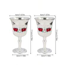 1pc Rose Floral Stem Glass, Suitable For Wine, Juice, Beverage, Water, Champagne At High-End Restaurants, Bars And Home, Multi-Color Options, Decorative Tabletop Glassware
