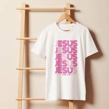 Playera Juan 14:6 "Yo soy el camino y la verdad". Creencia. Esperanza. Religión. Dios, Jesus. Aesthetic. Regalo. Outfit. Estilo - Rosa - Ver 2