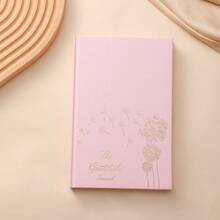 1 pieza Cuaderno cubierto de tela tamaño A5 sin bolígrafo, minimalista y multifuncional - Gris - Ver 8