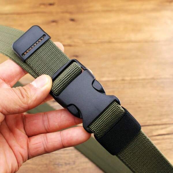 KUDYP Thick & Long Plus Size Casual Street Nylon Canvas Belt, Elastic Waist Strap, No Metal Plastic Buckle, Sturdy & Durable, High Elasticity, Narrow 3.0 Width, Suitable For Spring, Summer, Autumn, Winter, Security Checkpoint Friendly