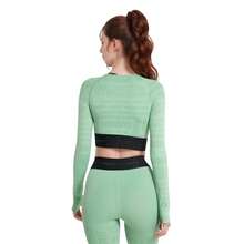 GYMSHARK VISION LONG SLEEVE CROP TOP - Green - View 5