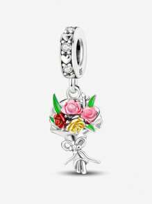 1Pc Fashionable 925 Sterling Silver Butterflies Series Charm Bead Fit For Women Bracelets Bangles DIY Jewelry Making  And Daily Outfit Matching Jewelry Decoration For Girls