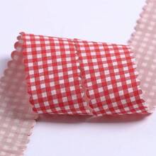 Wavy Edge Plaid Ribbon For DIY Bow Baking Flowers Clothing Decoration Ribbon - Multicolor - View 16