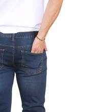 MYT Mens Straight Leg Jeans Hyper Stretch Regular Fit Denim Pants Trousers - Dark Wash - View 4