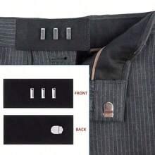 Adjustable Waist Belt Extender - Detachable, Elastic Fit, Unisex For Pants, Long Hook, Jeans Button Extender Set, Waist Belt Extender, Practical Sewing Tool, Unisex Adjustable Waist Belt Extender - Multicolor - View 5