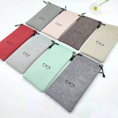 1 chiếc/5 chiếc/8 chiếc Túi vải đựng kính mắt và kính đọc sách - Túi đựng lấy cảm hứng từ phong cách cổ điển với lớp lót mềm mại, nhẹ, bền, vỏ bảo vệ chắc chắn, hộp đựng đồ du lịch nhỏ gọn, hoàn hảo để mang theo hàng ngày, phụ kiện thời trang sành điệu, giữ cho kính luôn sạch sẽ và sẵn sàng trong túi xách, ví hoặc ba lô, ý tưởng quà tặng lý tưởng. Thiết kế tiện dụng, khóa kéo an toàn, vừa vặn linh hoạt, tương thích với nhiều kích cỡ, lớp lót satin, chống trầy xước, bề mặt chống trầy xước, dễ dàng vệ sinh, vật dụng thiết yếu hàng ngày, phù hợp cho cả nam và nữ, phong cách hiện đại, vượt thời gian.