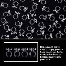 20 Stücke Harz transparent Clip-On Ohrringe Konverter Ohrringe Set Komponenten für DIY Nicht-Pierced Ohrringe