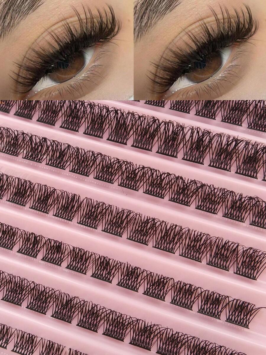 120 片 D 卷曲 DIY 簇状睫毛延长 自然外观纤细睫毛 柔软自然分段式单根睫毛 交叉卷曲睫毛 混合长度 8-16 毫米 可重复使用仿貂皮睫毛 化妆延长 DIY 居家睫毛簇、睫毛簇、单根睫毛、睫毛、假睫毛 - D - 查看 1