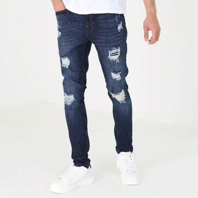 brave soul Skinny Fit Ripped Jeans