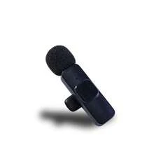 Playbox Electronics K8 Type-C Wireless Microphone Video Recording Live Streaming Interview Intelligent Noise Cancelling WIRELESS MICROPHONE - Black - View 2
