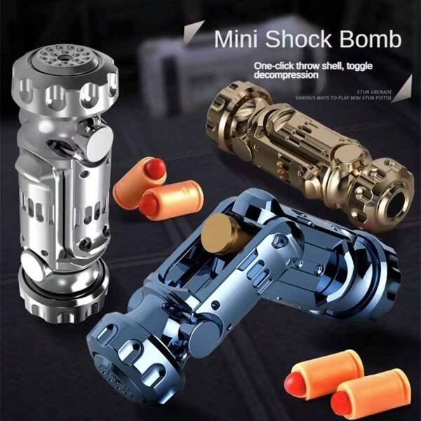 2025 - Gravity 1911 3D Mini Shock Bang Shell Soft Bullet Special Agent Toy Gun, Suitable For Birthday, Graduation Gift, Presents