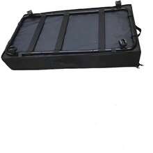 Cutie de depozitare pentru pat mare pe roți, capac din material textil rezistent la praf, rotile din fier, organizator sub pat - Gri - Vizualizare 5