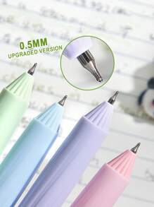 4 Stück kreative Druckknopf-Kugelschreiber mit Schussdesign, hochwertige wasserfeste Kugelschreiber mit schwarzer 0,5mm Tinte und geschmeidiger Schreibweise, ideale Geschenke für Studenten, Lehrer, Bürobedarf Schulanfang
