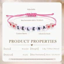 1pc Personalized Name Custom Beaded Bracelet | Beaded Bracelet | Gold Accent| Beaded Bracelet | Gold Accent |