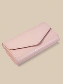 This Is An Envelope-Style Evening Bag Made Of Lacquered PU Material. Its Design Is Simple And Smooth, With Clean Lines And A Glossy Lacquer Finish That Gives The Body A Refined And High-End Look Ladies' Handbag, Clutch, Crossbody Bag, And Shoulder Bag Is Applicable For Weddings, Galas, Parties, And Gatherings, And Can Be Paired With Evening Gowns And High Heels For A More Graceful Look. - View 8