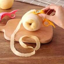 2pcs Assorted Color Fruit & Vegetable Peeler, Multi-Functional Peeler, Potato Peeler, Orange Peeler, Apple Peeler, Melon Peeler, Reusable Pear Peeler, Carrot Peeler, Kitchen Tools